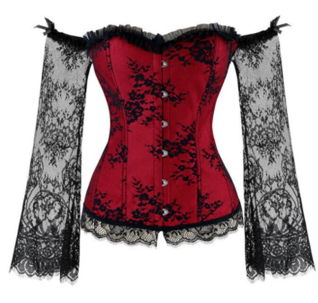 TOPMELON Steampunk Corset Bustier Gothic Corselet Corset Women Bustier