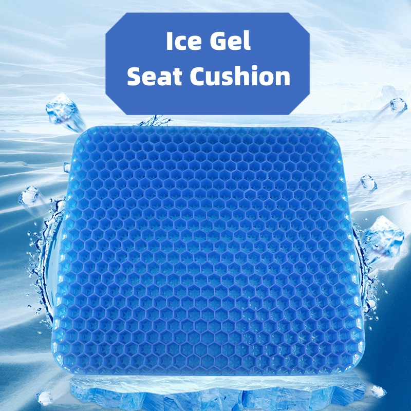 Gel Seat Cushion Breathable Summer Honeycomb Thick Seat Cushion