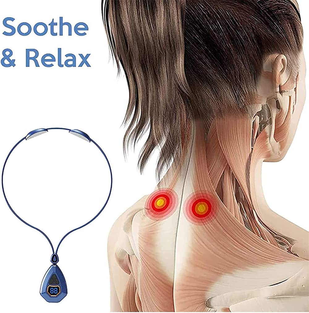 Smart Neck Massager Heating EMS Pulse Neck Massage Apparatus Heat Electric  Mini Back Body Massager Cervical Vertebra Pain Relief - CJdropshipping