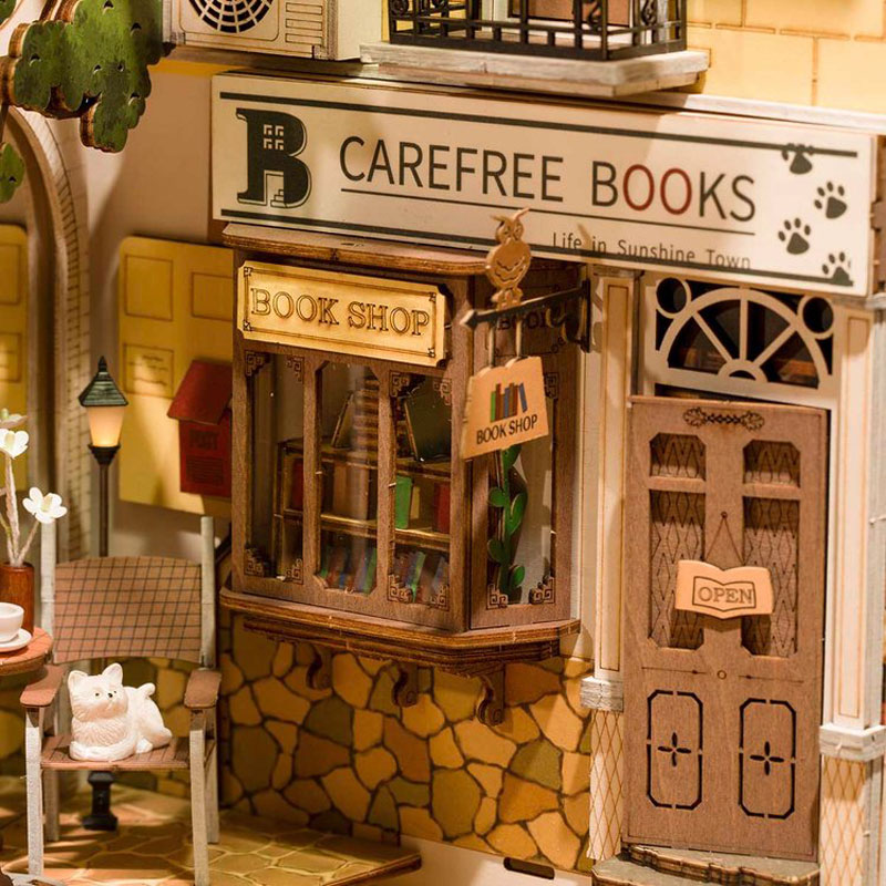 Robotime Rolife Book Nooks Series Stories in Books 4 Kinds DIY Wooden  Miniature House Furniture Sakura Densya TGB01 Dropshipping - AliExpress