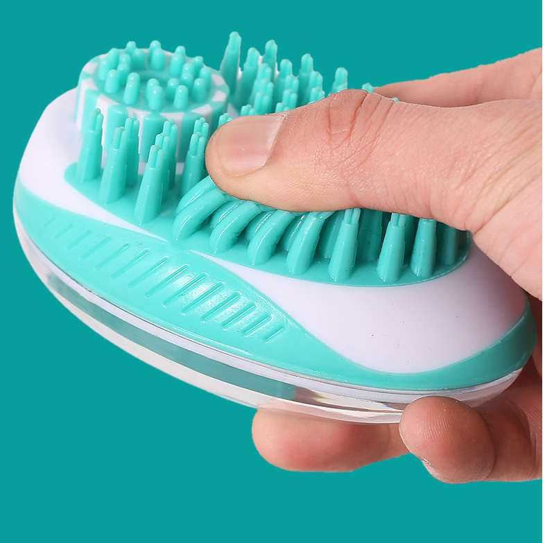 Silicone Dog Bath Massage Gloves Brush Pet Cat Bathroom Cleaning Tool Comb  Brush For Dog Can Pour Shampoo Dog Grooming Supplies - CJdropshipping