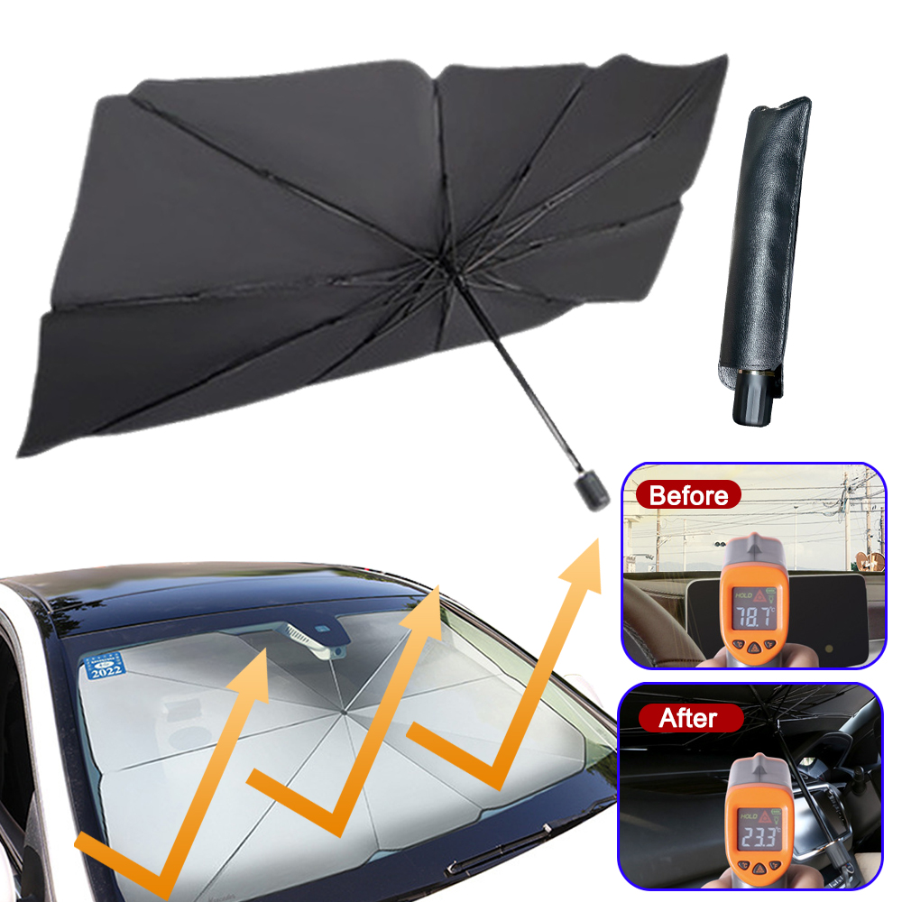 Foldable Car Windshield Sun Shade Umbrella UV Protection Heat