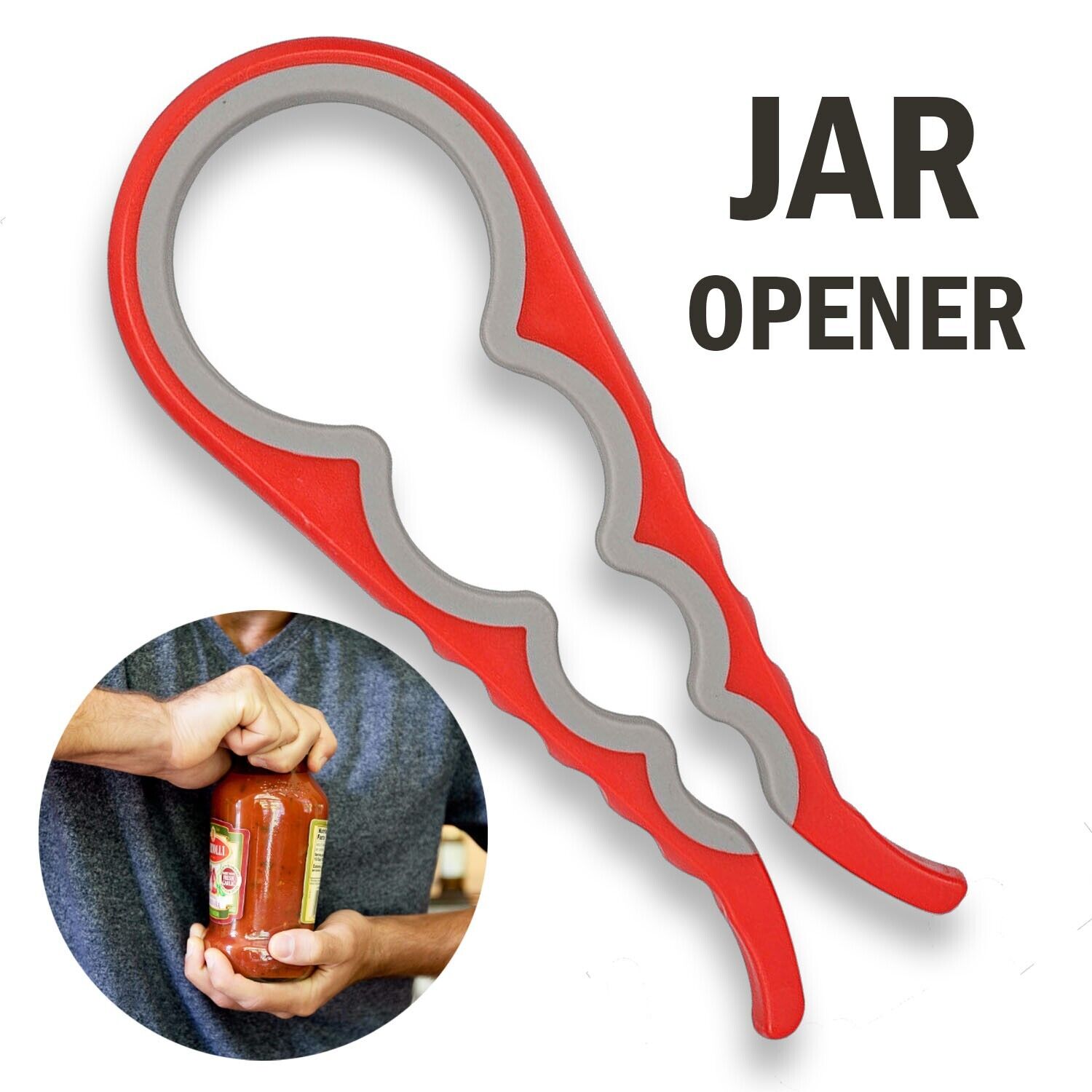 3pcs Jar Bottle Opener Non Slip Jar Gripper,5 in 1 Multi Function