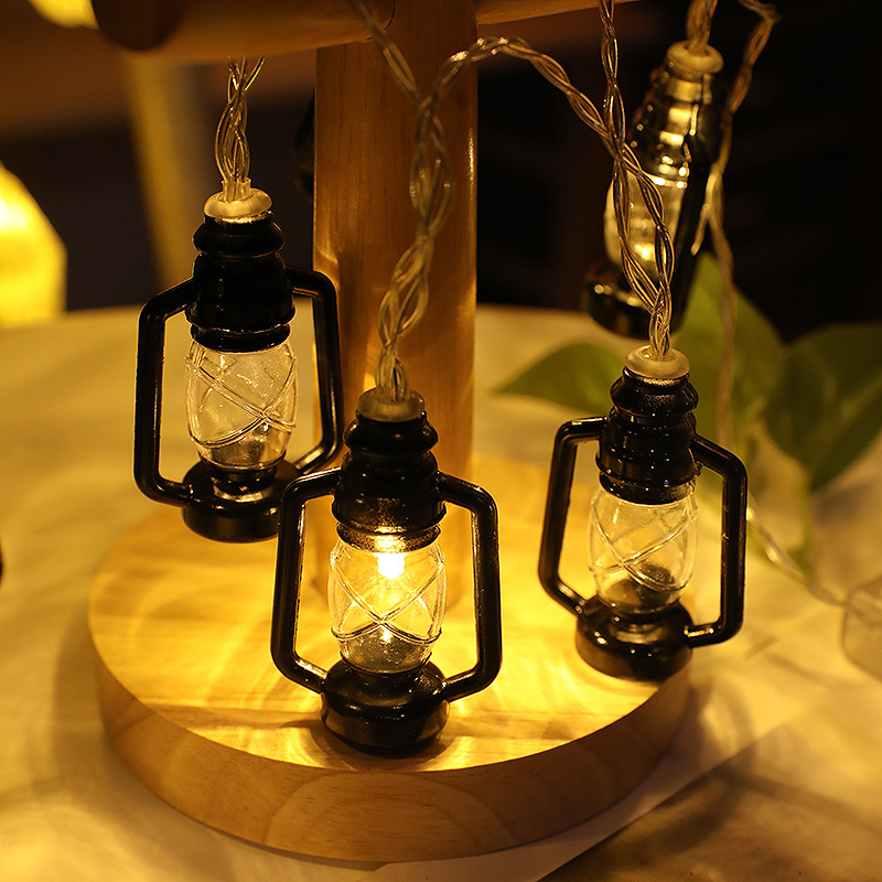 Halloween Retro Kerosene Lamp Style Holiday Room Decorative String Lights -  CJdropshipping
