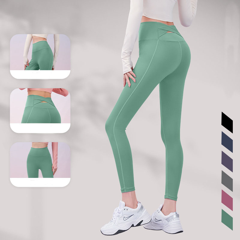 Fitness Yoga Pants Hollow Out Leggings For Women Tummy Control