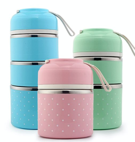 Thermos Food Vacuum Flask Lunch Box Stainless Steel Storages Heat