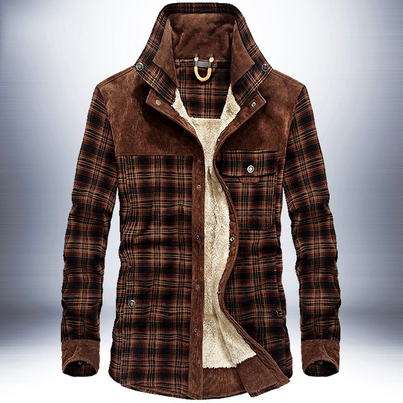 Flannel winter jacket outlet mens