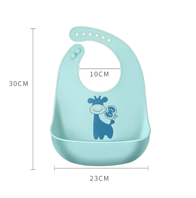 Silicone Baby Bib with Food Catchment Pocket - MAMTASTIC