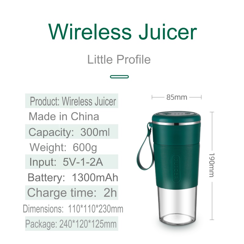 USB Small Portable Blender Home Mini Juicer Cup For Kitchen Tools -  CJdropshipping