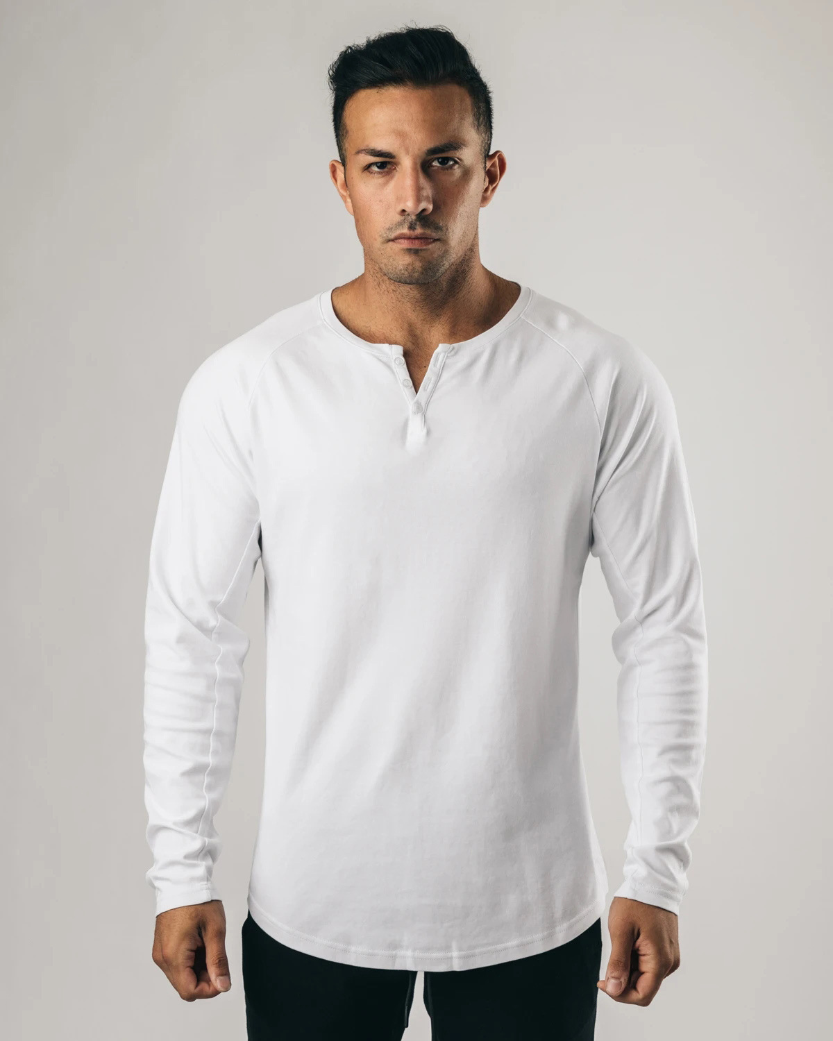 Long sleeve hotsell polo no collar