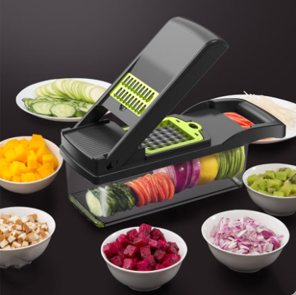 Multifunctional vegetable slicer, potato shredder, household