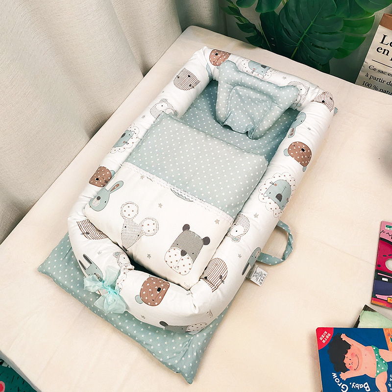 Foldable NewbornCot with Anti-Pressure Mattress for Baby Travel - MAMTASTIC