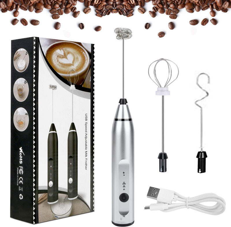 Buy Wholesale China Rechargeable Milk Frother, Handheld Electric