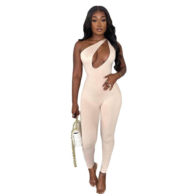 Women's Sexy Jumpsuit Shorts Casual Sleeveless Tight Jumpsuit For Summer  Outfit
