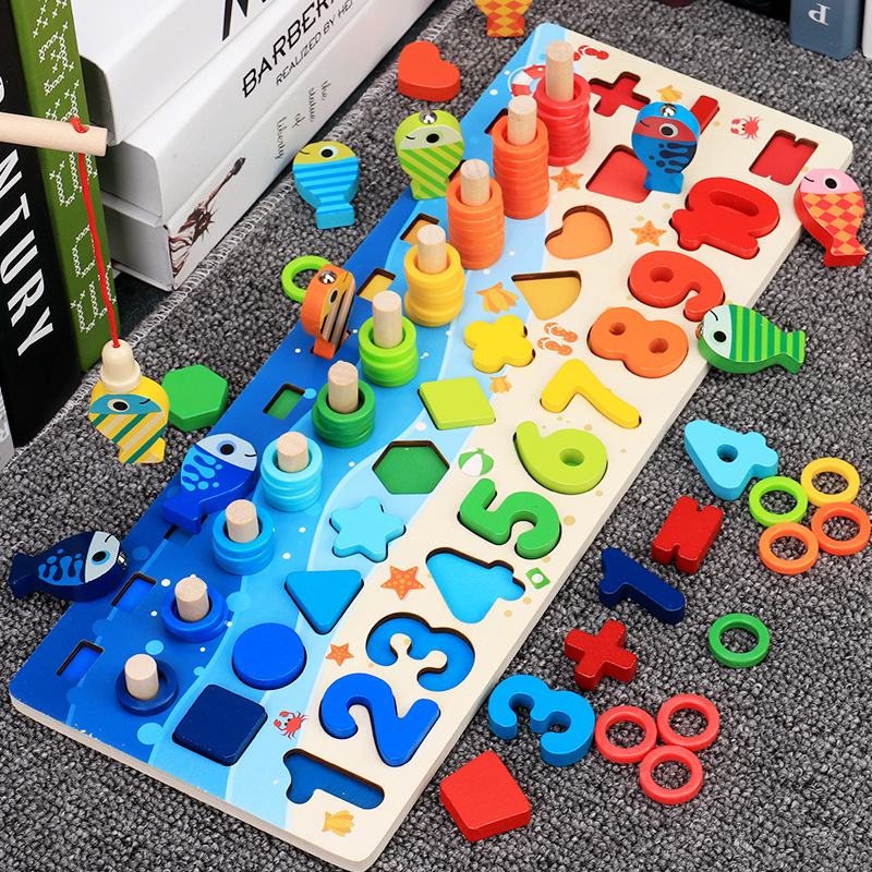 Wooden Number Puzzles for Early Intellectual Development Suitable for Toddlers - MAMTASTIC