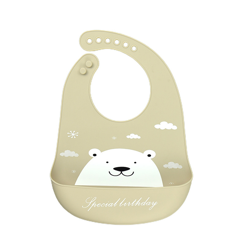 Printed Waterproof Silicone Baby Bibs Food Grade for Boys and Girls - MAMTASTIC