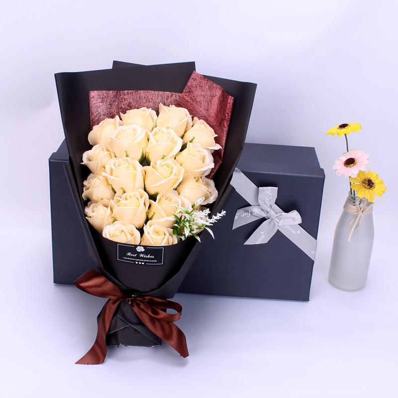 Wholesale M-2058 New Design Gift Flower Soap Rose Bouquet Wrapping