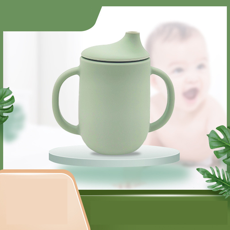 Silicone Baby Sippy Cup with Straw - Leak-Proof, Drop-Proof, and Easy to Grip - MAMTASTIC