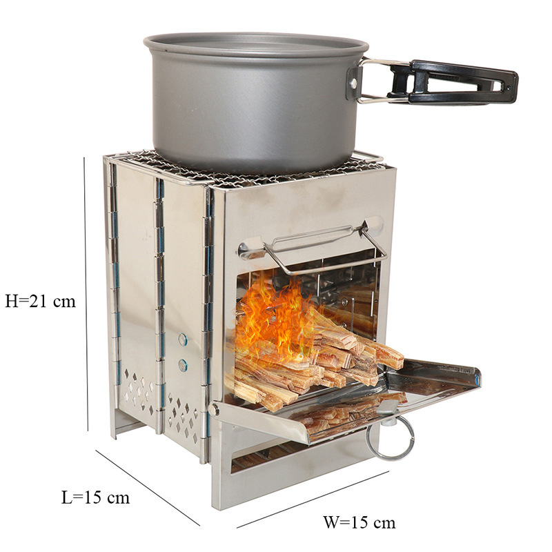 Dropship Outdoor Mini Small Folding Stainless Steel Stove Top