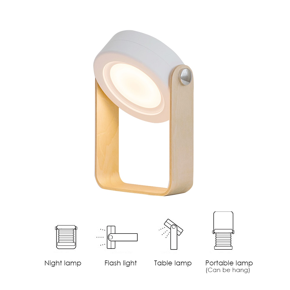 Dimmable LED Lantern Rechargeable camping lantern Foldable desk lamp Touch lamp with dimmer Bedside reading light USB rechargeable table lamp
