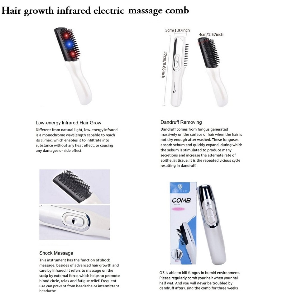 Hair Growth Comb Electric Head Massage Comb for Hair Growth