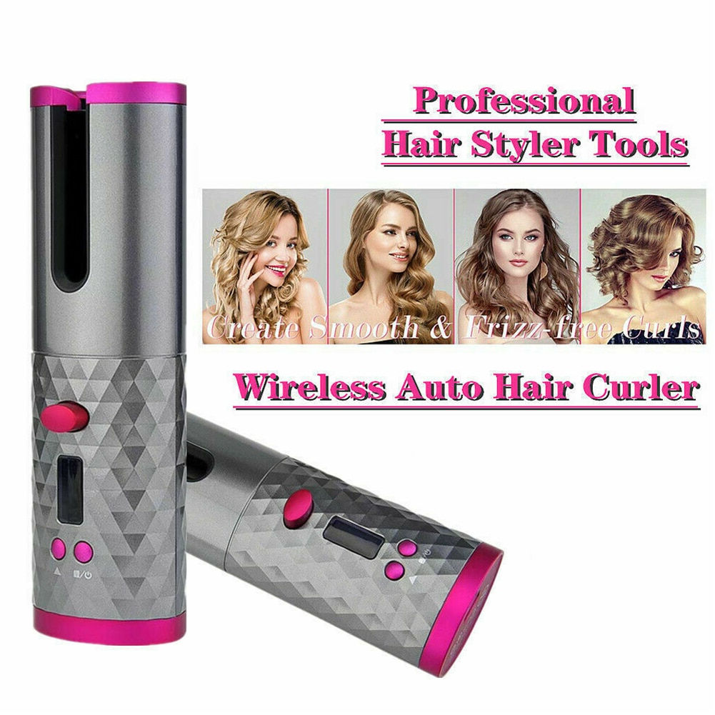 Wireless automatic shop curling iron