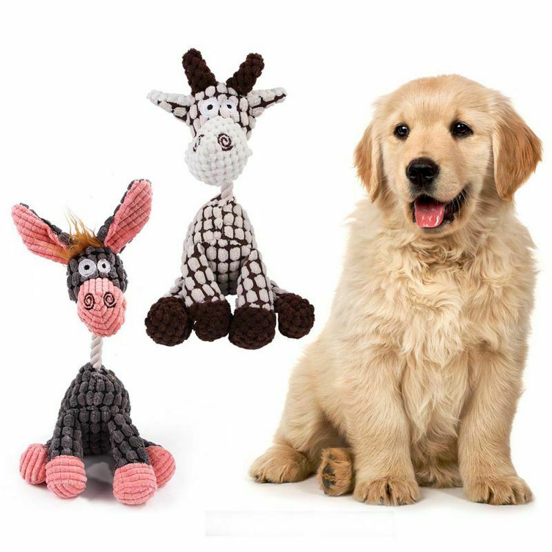 Pet Dog Puppy Plush Squeaky Teeth Chew Food Shape Soft Funny Play Sound  Toys Dog accessories