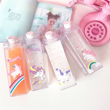 500ml Cute Water Bottle Plastic Transparent Fantastic Summer