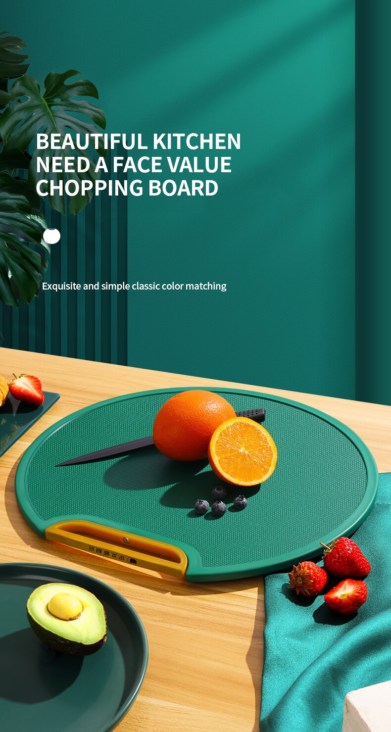Professional Plastic Cutting Board For Meat Vegetable Fruit Commercial Easy  Grip Handle - CJdropshipping