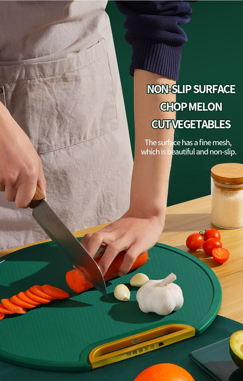 Professional Plastic Cutting Board For Meat Vegetable Fruit Commercial Easy  Grip Handle - CJdropshipping