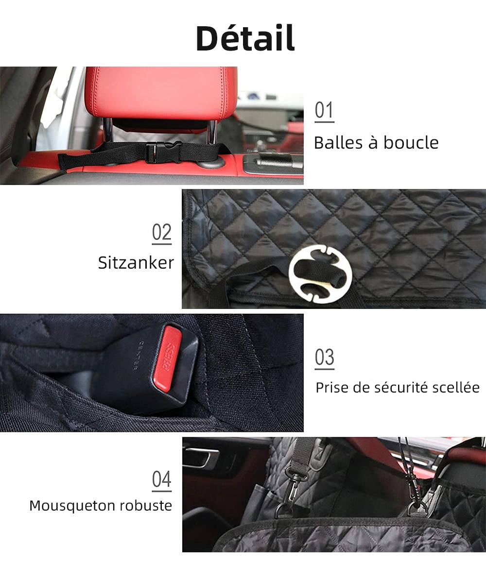 Dog Car Seat Cover View Mesh Pet Carrier Hammock Safety Protector Car Rear  Back Seat Mat With Zipper And Pocket For Travel – Pet City Depot