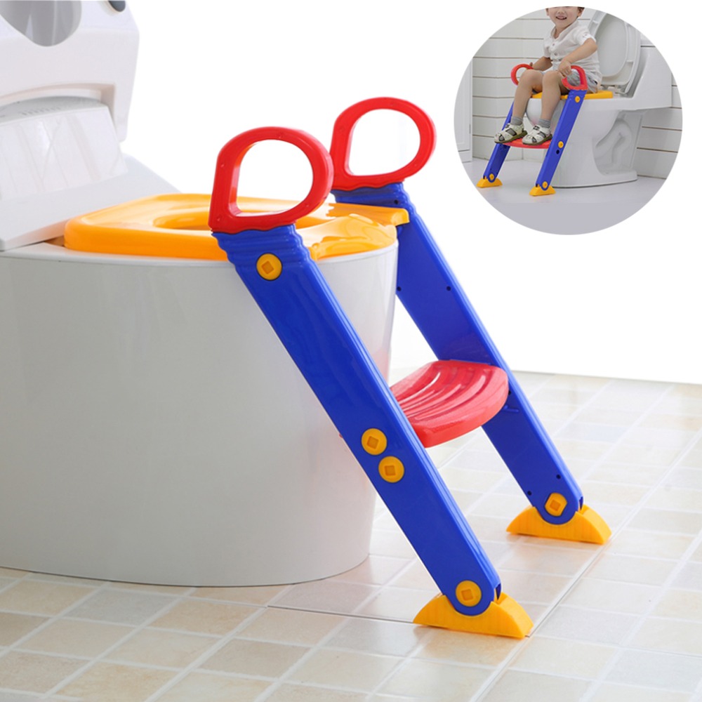 Adjustable Potty Training Toilet Seat with Ladder - Safe and Comfortable for Toddlers - MAMTASTIC