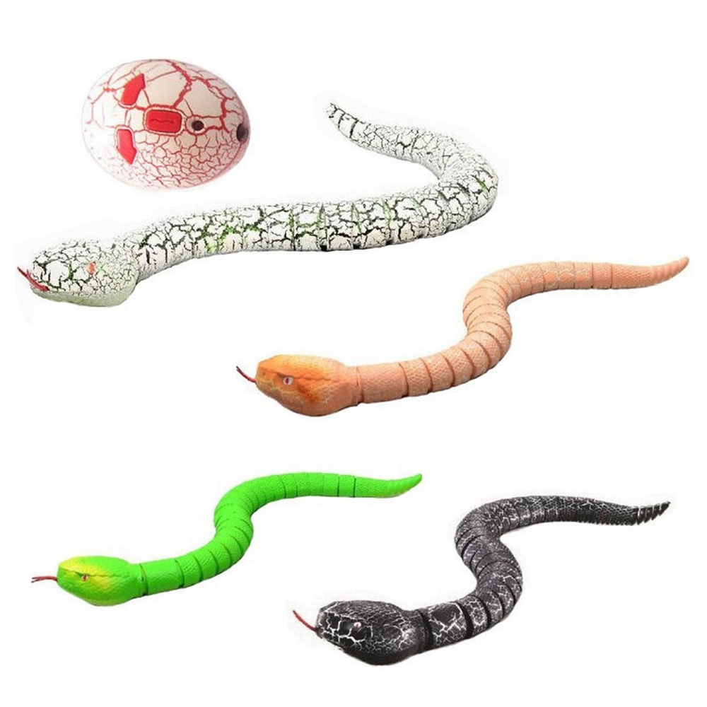 Remote Control Naja Snake Toy Electric Snake Toy for Kids rc Snake Toy for  Cats Rechargeable Realistic Cobra Snake for Pranks (Black)