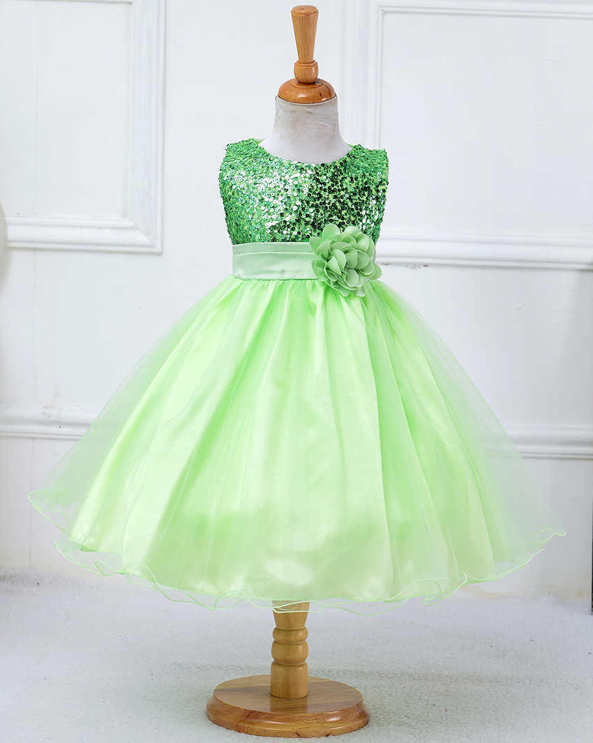 Baby Sequin Princess Dress for Flower Girl Wedding - MAMTASTIC