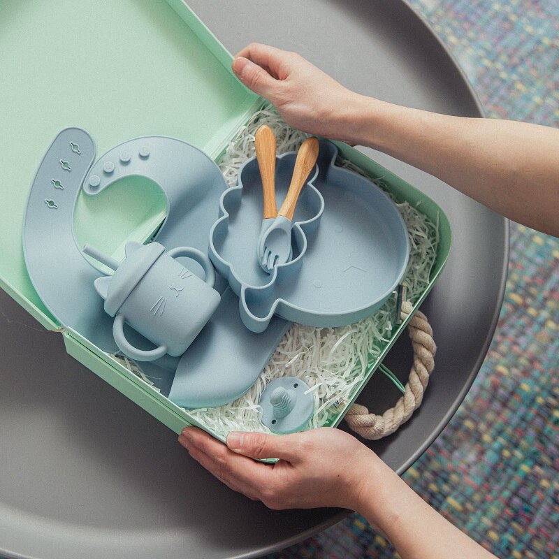 Cute Baby Silicone Bowl: Soft, Flexible, & Easy to Clean - MAMTASTIC