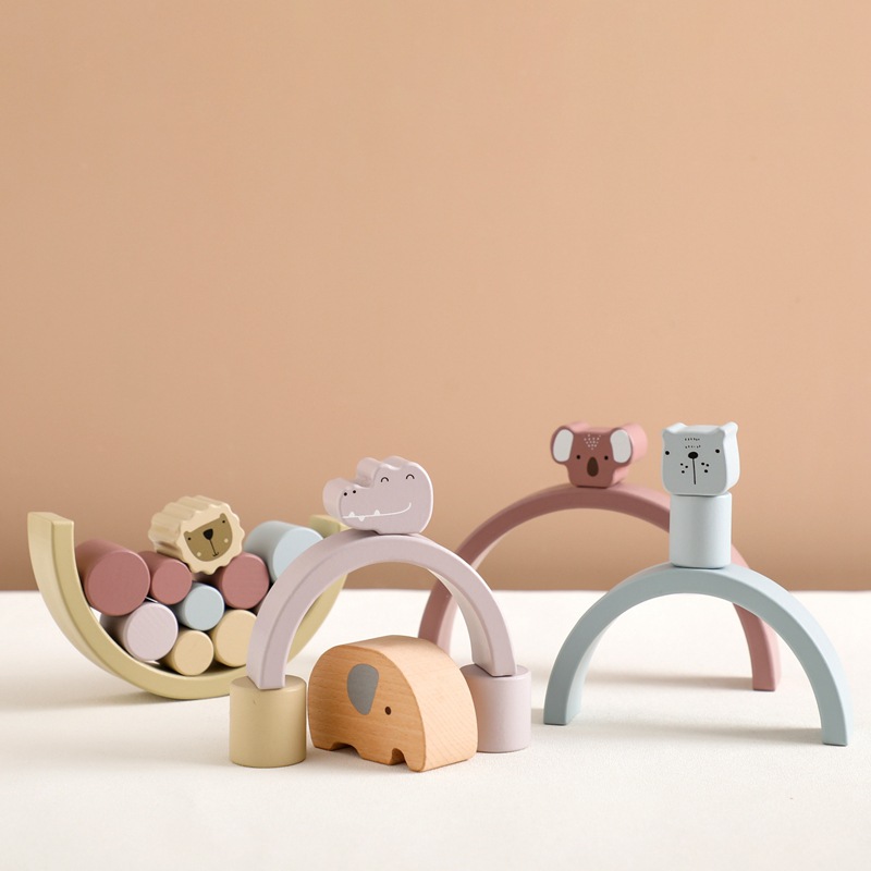 Wooden Elephant Balance Toy for Toddlers and Babies - MAMTASTIC