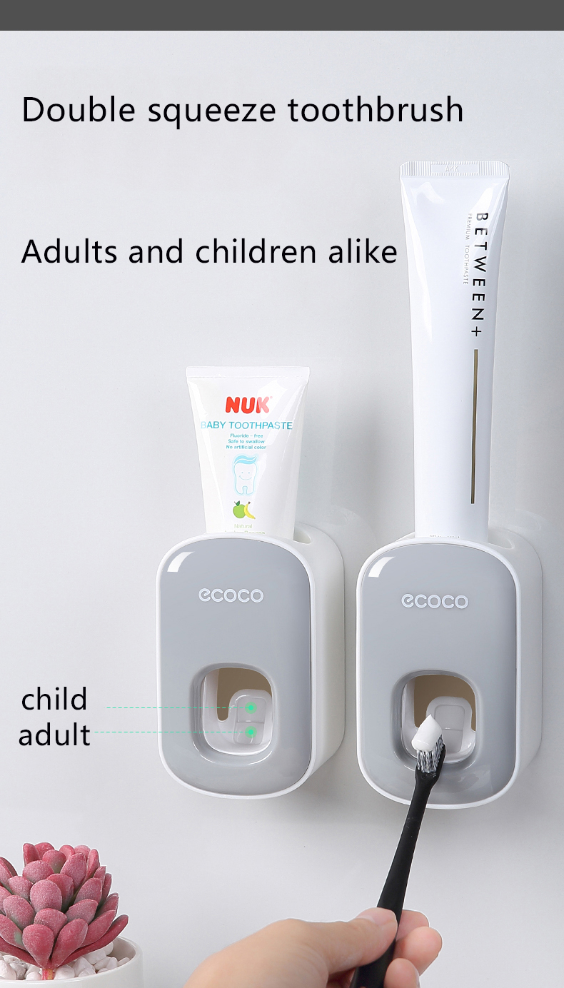 Automatic Kids Toothpaste Dispenser Toothpaste Squeezer for Children  Household Cartoon Toothbrush Holder Bathroom Accessories