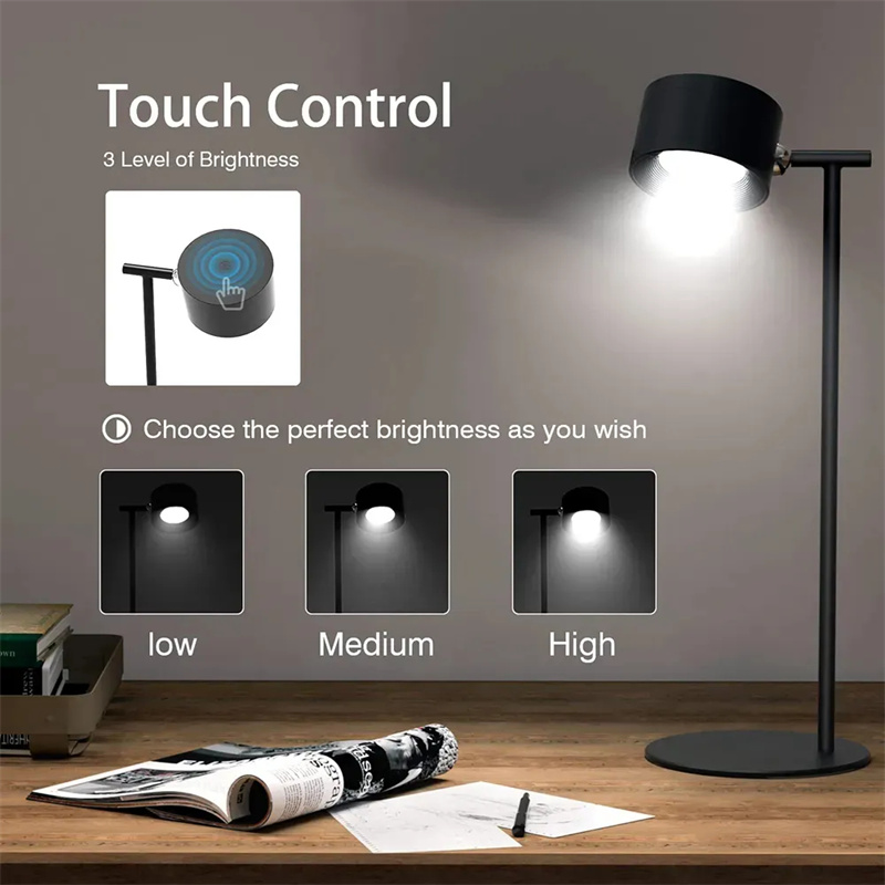 Dropship Touch Portable Cordless Desk Lamp; Table Lamp With Touch