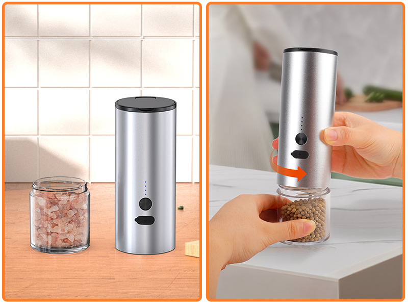 Electric Food Corn Soybean Salt And Pepper Grinder Mill Machine  Rechargeable Electric Pepper And Salt Grinder Set With LED - AliExpress