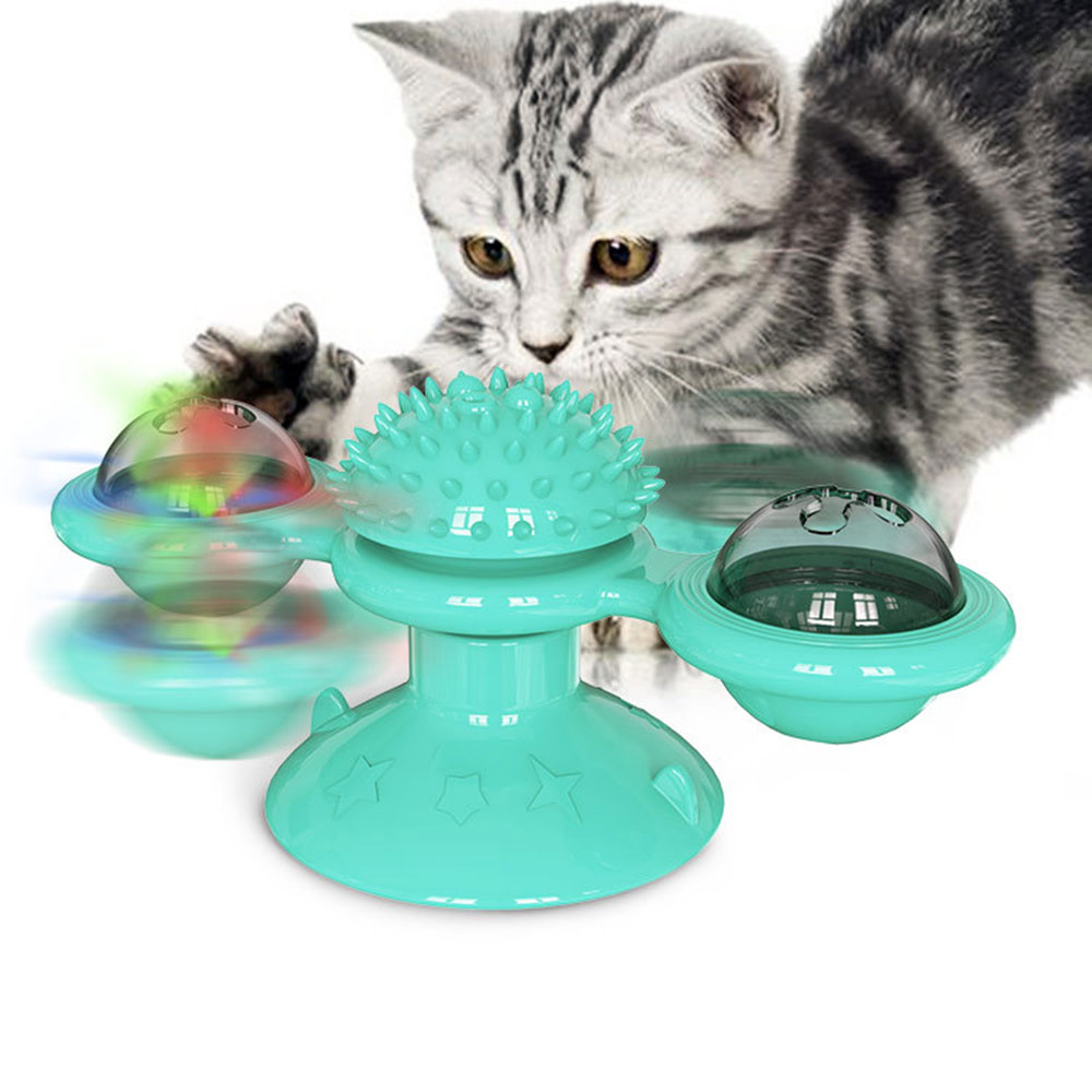 Glowing Light BulbTumbler Cat Treat Dispenser Toys Interactive