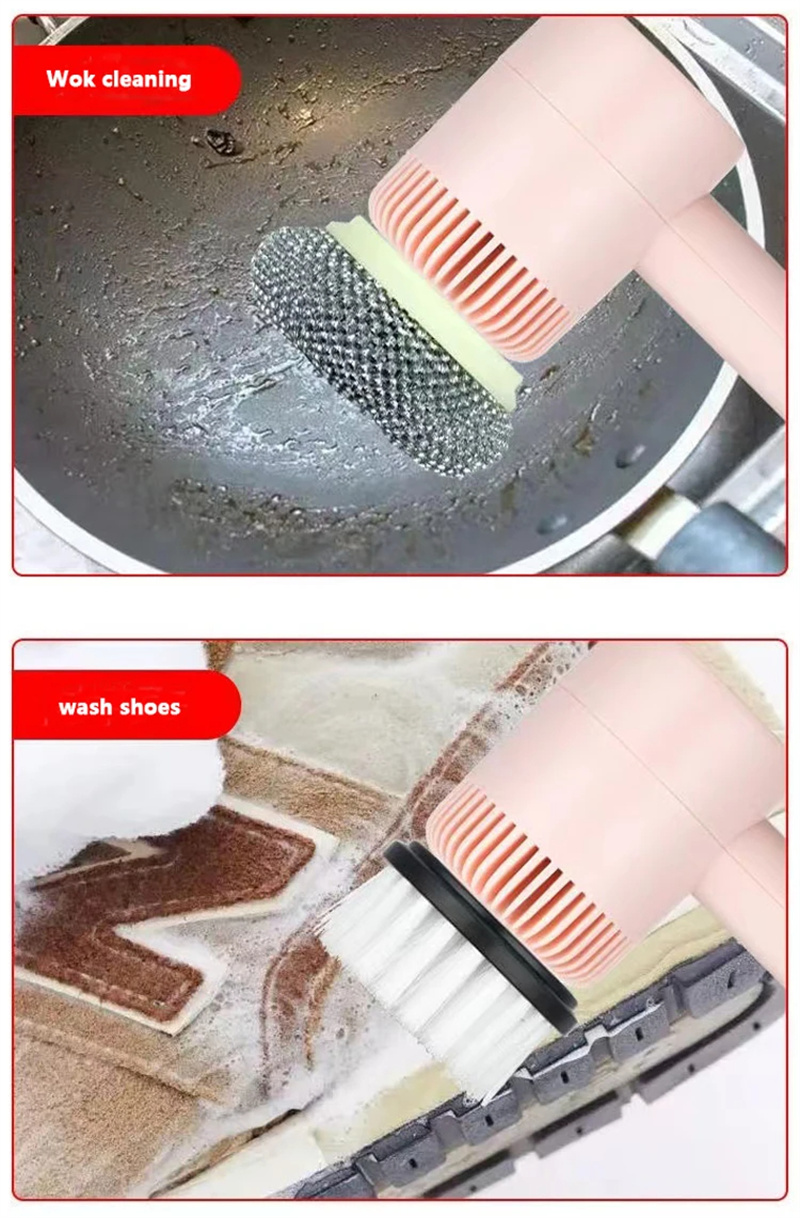 Electric Cleaning Brush Dishwashing Brush Automatic Wireless USB  Rechargeable Professional Kitchen Bathtub Tile Cleaning Brushes -  CJdropshipping