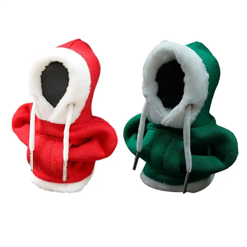 Christmas Hoodie Car Gearshift Cover Christmas Decor Gearshift Hoodie Car  Gearshift Knob Cover Manual Handle Gear Change Lever Cover - CJdropshipping