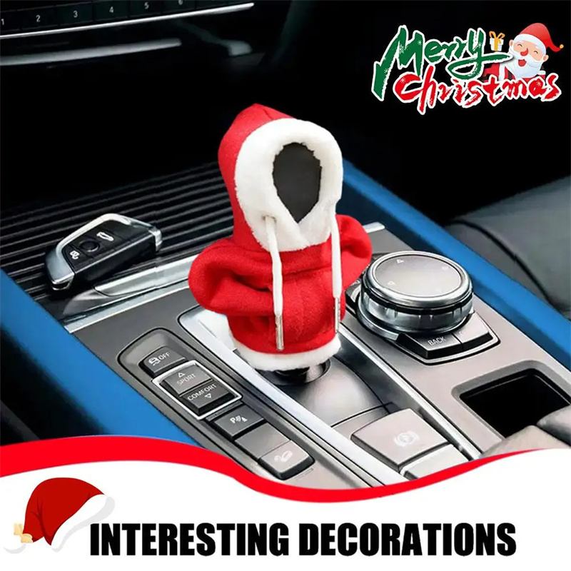 1pc Green Car Gear Shift Knob Hoodie Ornament, Novelty Car