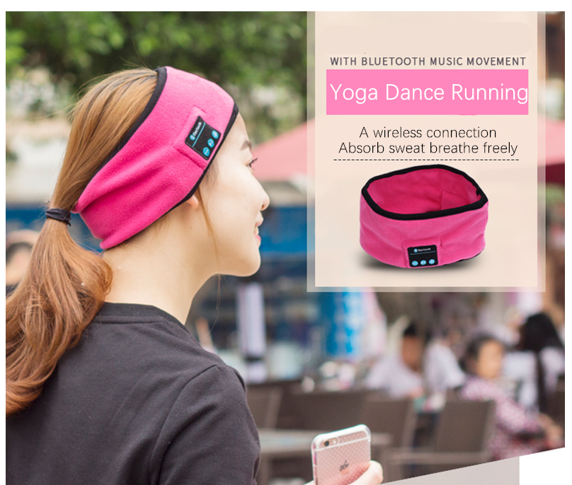 Wireless bluetooth headband discount music phone yoga