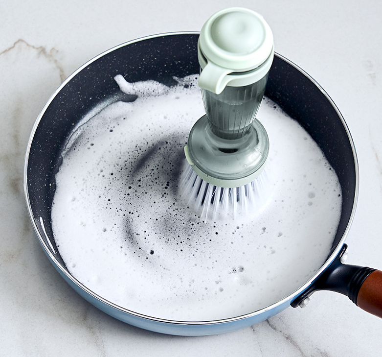 Pot Brush Dish Brush Dish Scrub Brush With Soap Dispenser For Dishes Kitchen  Sink Pot Pan - CJdropshipping