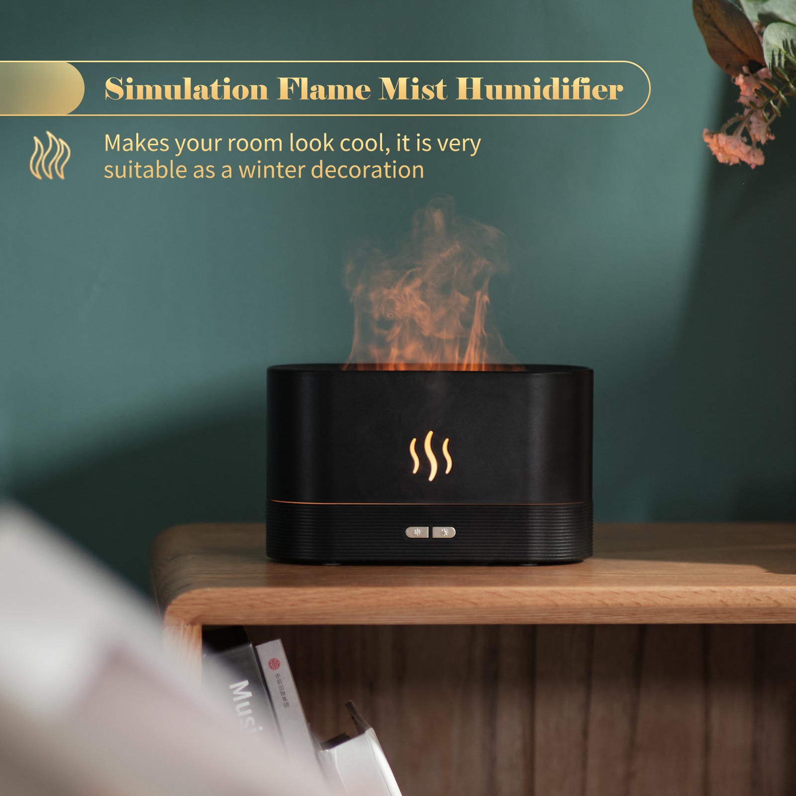 Air Humidifier Cool Gadgets Ultrasonic Flame Aromatherapy Humidifier For  Home And Office Free Shipping Scent Diffuser Machine - AliExpress