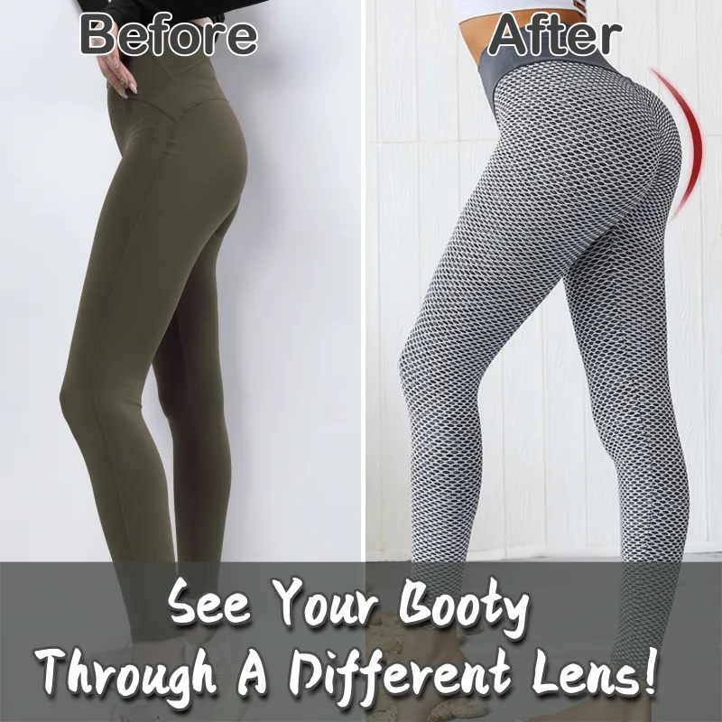 Dropship Women TIK Tok Leggings Bubble Textured Butt Lifting Yoga