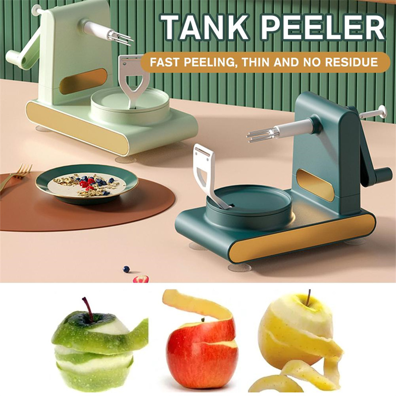 Manual Operation Fruit Peeling Machine No-Slip Suction Cup Base Manual Peeler  Machine for Home Kitchen Potatoes Vegetable 