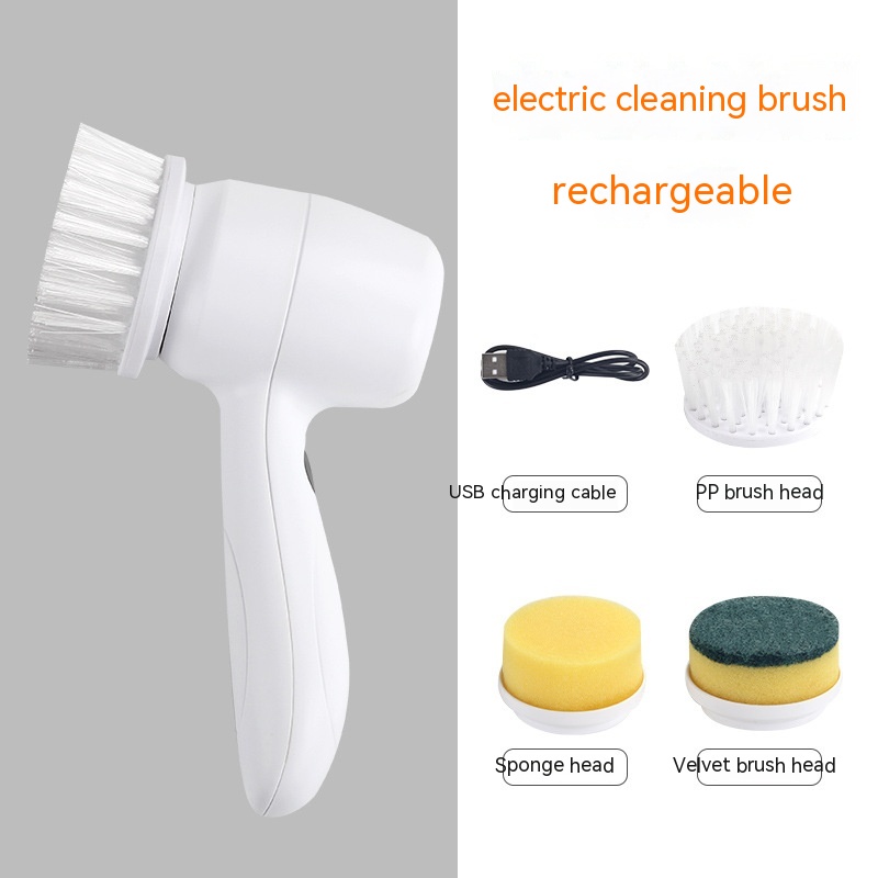 Electric Cleaning Brush, Electric Spin Scrubber USB Rechargeable, Cord