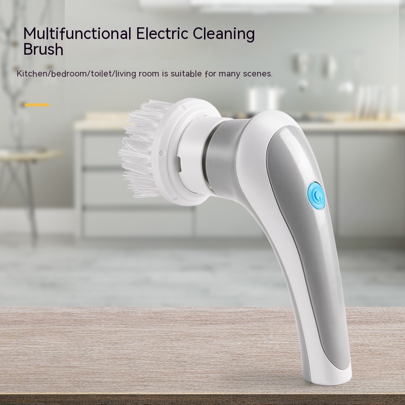 4-in-1 cordless electric cleaning brush, suitable for many scenes in  bathrooms and kitchens